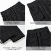 image:imageRolanko Girls Outdoor Cargo Pants Waterproof Hiking Pants with Pockets Lightweight Quick Dry Joggers for School Travel 814YBlack