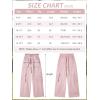 image:imageRolanko Girls Outdoor Cargo Pants Waterproof Hiking Pants with Pockets Lightweight Quick Dry Joggers for School Travel 814YDarkpink
