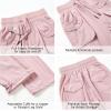 image:imageRolanko Girls Outdoor Cargo Pants Waterproof Hiking Pants with Pockets Lightweight Quick Dry Joggers for School Travel 814YDarkpink