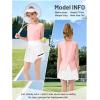 image:imageRolanko Girls Tennis Skirt Set UPF 50 Tank Top amp Pleated Skort with Builtin Shorts and Pocket Kids 2 Piece OutfitPinkwhite