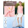 image:imageRolanko Girls Tennis Skirt Set UPF 50 Tank Top amp Pleated Skort with Builtin Shorts and Pocket Kids 2 Piece OutfitPinkwhite