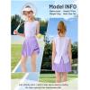 image:imageRolanko Girls Tennis Skirt Set UPF 50 Tank Top amp Pleated Skort with Builtin Shorts and Pocket Kids 2 Piece OutfitPurple