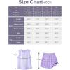 image:imageRolanko Girls Tennis Skirt Set UPF 50 Tank Top amp Pleated Skort with Builtin Shorts and Pocket Kids 2 Piece OutfitPurple