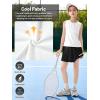 image:imageRolanko Girls Tennis Skirt Set UPF 50 Tank Top amp Pleated Skort with Builtin Shorts and Pocket Kids 2 Piece OutfitWhite