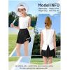 image:imageRolanko Girls Tennis Skirt Set UPF 50 Tank Top amp Pleated Skort with Builtin Shorts and Pocket Kids 2 Piece OutfitWhite