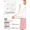 image:imageRolanko Girls Tennis Skirt Set UPF 50 Tank Top amp Pleated Skort with Builtin Shorts and Pocket Kids 2 Piece OutfitWhitepink