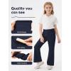 image:imageRolanko Girls Uniform Pants Flare Dress Pants for Girls Wrinkle and Pilling Resistant Stretch Kids School Trousers DailyNavy