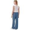 image:imageRolanko Girls Wide Leg Linen Pants Breathable Flowy Palazzo Trousers for School Beach Daily Wear 915 YearsIndigo