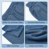 image:imageRolanko Girls Wide Leg Linen Pants Breathable Flowy Palazzo Trousers for School Beach Daily Wear 915 YearsIndigo