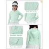 image:imageRolanko Girls Zip Up Athletic Hoodie Lightweight Rash Guard Sun Protection Jacket UPF50 Tops for Kids Fishing Hiking OutdoorLightgreen