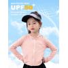 image:imageRolanko Girls Zip Up Athletic Hoodie Lightweight Rash Guard Sun Protection Jacket UPF50 Tops for Kids Fishing Hiking OutdoorPink