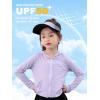 image:imageRolanko Girls Zip Up Athletic Hoodie Lightweight Rash Guard Sun Protection Jacket UPF50 Tops for Kids Fishing Hiking OutdoorPurple