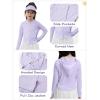 image:imageRolanko Girls Zip Up Athletic Hoodie Lightweight Rash Guard Sun Protection Jacket UPF50 Tops for Kids Fishing Hiking OutdoorPurple