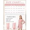 image:imageRolanko Girls Ruched Bodycon Dress Square Neck Long Sleeve Swiss Dot Mesh Mini Dress for Tweens TeensPink