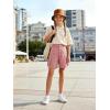 image:imageRolanko Girls Cargo Short Cotton Baggy Kids Summer Shorts with Pockets for Casual School Travel Hiking 915 YearsPink