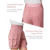 image:imageRolanko Girls Cargo Short Cotton Baggy Kids Summer Shorts with Pockets for Casual School Travel Hiking 915 YearsPink