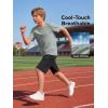 image:imageRolanko Boys TShirt and Shorts Summer Outfit Set Kids Cooling Short Sleeve Rash Guard and Shorts With Pockets SportsGraysuit