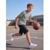 image:imageRolanko Boys TShirt and Shorts Summer Outfit Set Kids Cooling Short Sleeve Rash Guard and Shorts With Pockets SportsGraysuit
