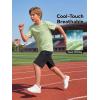 image:imageRolanko Boys TShirt and Shorts Summer Outfit Set Kids Cooling Short Sleeve Rash Guard and Shorts With Pockets SportsGreenset