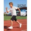 image:imageRolanko Boys TShirt and Shorts Summer Outfit Set Kids Cooling Short Sleeve Rash Guard and Shorts With Pockets SportsWhiteset