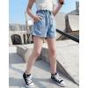 image:imageRolanko Girls Denim Jean Shorts Girlfriend Distress Kids Denim Shorty Shorts Summer Clothes 414 Years Paperbag 67