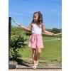 image:imageRolanko Girls Shorts Casual Flowy Summer Short Pants Kids Ruffle Beach Shorts with Pockets 512 YearsPink
