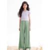 image:imageRolanko Girls Wide Leg Pants Flowy Palazzo Pants for Girls Kids Linen Trousers Loose Fit Casual Beach Travel 615YSagegreen