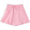 image:imageRolanko Girls Shorts Casual Flowy Summer Short Pants Kids Ruffle Beach Shorts with Pockets 512 YearsPink