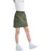 image:imageRolanko Girls Cargo Skirt Parachute Shorts Skirt with Pockets Summer Kids Skirt Casual Daily Hiking 513YArmygreen