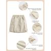 image:imageRolanko Girls Cargo Skirt Parachute Shorts Skirt with Pockets Summer Kids Skirt Casual Daily Hiking 513YBeige