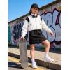 image:imageRolanko Girls Cargo Skirt Parachute Shorts Skirt with Pockets Summer Kids Skirt Casual Daily Hiking 513YBlack