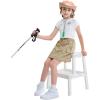 image:imageRolanko Girls Cargo Skirt Parachute Shorts Skirt with Pockets Summer Kids Skirt Casual Daily Hiking 513YKhaki
