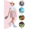 image:imageRolanko Girls Cargo Skirt Parachute Shorts Skirt with Pockets Summer Kids Skirt Casual Daily Hiking 513YPink