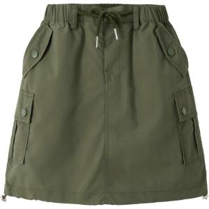 image:imageRolanko Girls Cargo Skirt Parachute Shorts Skirt with Pockets Summer Kids Skirt Casual Daily Hiking 513YArmygreen