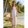 image:imageRolanko Girls Jumpsuit Sleeveless Romper Wide Leg Pants Overalls for Kids Loose Jumpers with Pockets 414 YearsPinkflowers
