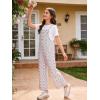 image:imageRolanko Girls Jumpsuit Sleeveless Romper Wide Leg Pants Overalls for Kids Loose Jumpers with Pockets 414 YearsPinkflowers