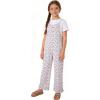 image:imageRolanko Girls Jumpsuit Sleeveless Romper Wide Leg Pants Overalls for Kids Loose Jumpers with Pockets 414 YearsPinkflowers