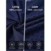 image:imageRolanko Girls Short Puff Sleeve Dress Contrast Mesh Ruffle Crew Neck Elegant Flower Girl Wedding Prom Summer DressNavy