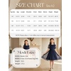 image:imageRolanko Girls Short Puff Sleeve Dress Contrast Mesh Ruffle Crew Neck Elegant Flower Girl Wedding Prom Summer DressNavy