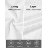 image:imageRolanko Girls Short Puff Sleeve Dress Contrast Mesh Ruffle Crew Neck Elegant Flower Girl Wedding Prom Summer DressWhite