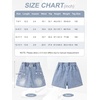 image:imageRolanko Girls Jean Skirt Tiered Ruffle Denim Skort Elastic Waist Denim Skirts with Pockets for Kids School Daily Wear 614YCargo