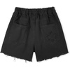 image:imageRolanko Girls Jean Shorts Wide Leg Baggy Denim Shorts Elastic Waist Kids Shorty Summer Short with Pocket 614 YearsBlackholesstar