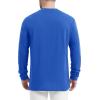 imageMAGCOMSEN Mens Henley Long Sleeve Casual Shirts Cotton Pocket t Shirts Summer Fitted Plain Tops Lightweight FashionCloor Blue