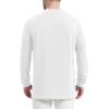 imageMAGCOMSEN Mens Henley Long Sleeve Casual Shirts Cotton Pocket t Shirts Summer Fitted Plain Tops Lightweight FashionWhite
