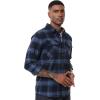 imageMAGCOMSEN Mens Flannel Shirts Long Sleeve Plaid Shirt Button Up Casual Shirts Lightweight Shirt Jacket with 2 PocketsGrey Blue
