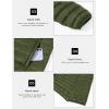 imageMAGCOMSEN Mens Lightweight Puffer Jacket Hooded Full Zip WaterResistant Quilted Lined Winter CoatsArmy Green