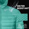 imageMAGCOMSEN Mens Lightweight Puffer Jacket Hooded Full Zip WaterResistant Quilted Lined Winter CoatsGrey Green