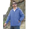 imageMAGCOMSEN Mens Lightweight Puffer Jacket Hooded Full Zip WaterResistant Quilted Lined Winter CoatsLight Blue