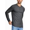 imageMAGCOMSEN Mens Long Sleeve Henley Shirt Fall Casual Shirt Fashion Front Placket ShirtBlackcotton Blend