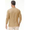 imageMAGCOMSEN Mens Long Sleeve Henley Shirt Fall Casual Shirt Fashion Front Placket ShirtEarthy Yellowcotton Blend